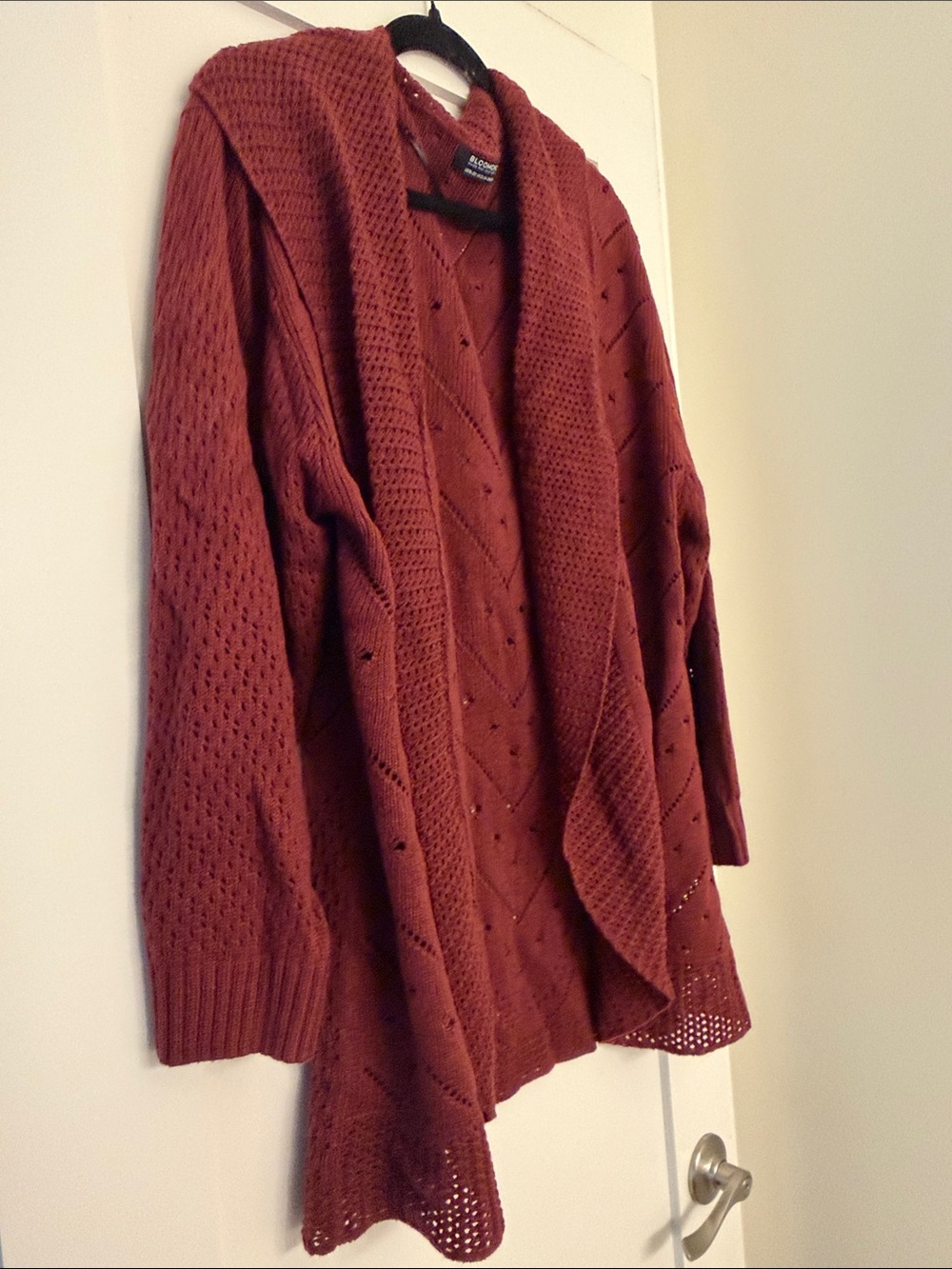 Bloomchic Plus Size Open-Front Knit Sweater Cardigan - Picture 4 of 5